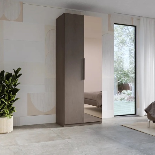 [686070-21] 2-Door Wardrobe with Mirror "Lucia"