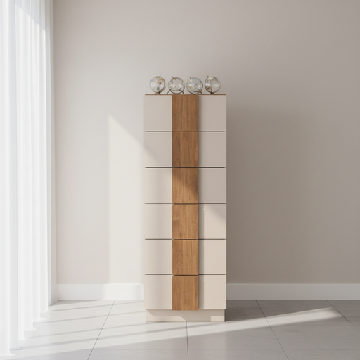 [683163-06-MR] 6 Drawer Tall Dresser "Letizia"