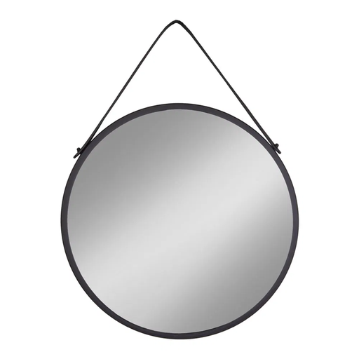 [4001070] Mirror with Metal Frame and Strap "Naucelle"