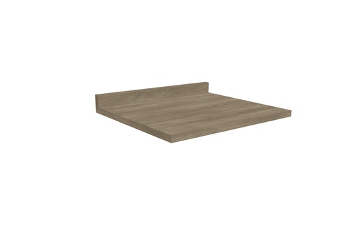 Encimera con copete para base de 60 cm