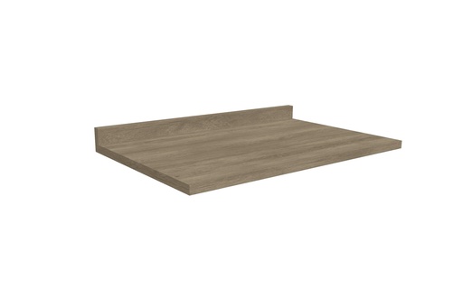 Encimera con copete para base de 80 cm