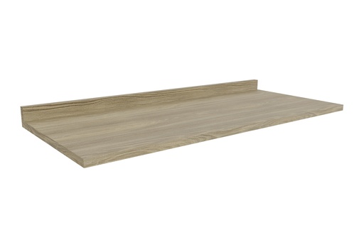 Encimera con copete para base de 120 cm