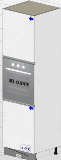 Alacena para horno de 2 puertas (2 metros) “Matilde”