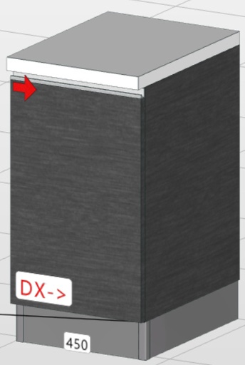 Base de 1 puerta premium (45 cm) “Matilde”