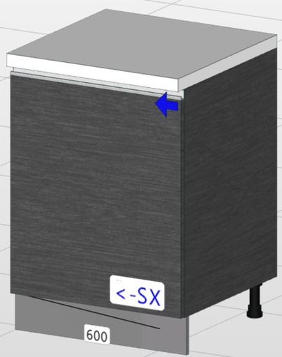 Base de 1 puerta premium (60 cm) “Matilde”