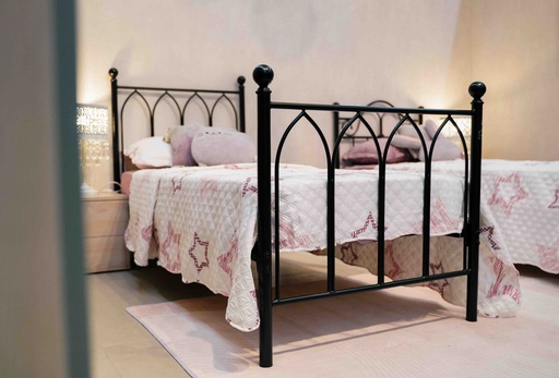 Cama metálica “Alberta” con colchón (Individual)